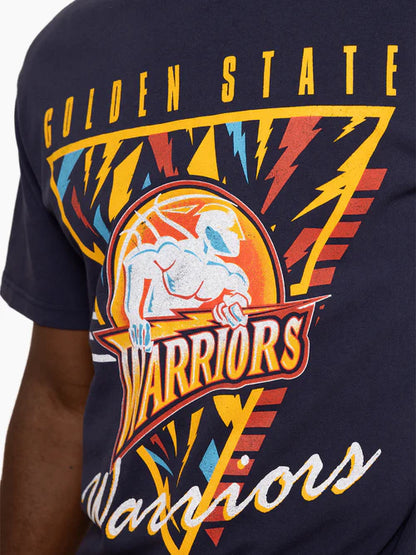 MNA-U33 (Mitchell and ness tri logo tee warriors blue) 112393477