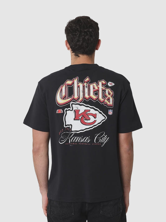 MNA-R46 (Mitchell and ness gothic team tee kansas city chiefs faded black) 92592391