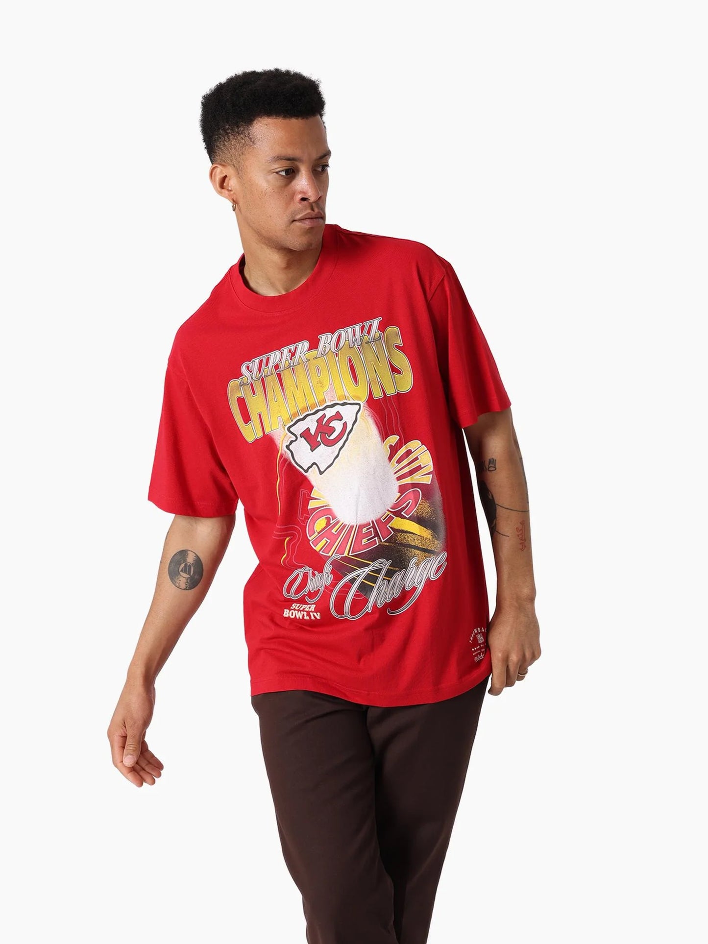 MNA-L48 (Mitchell & ness kansas city chiefs hardlight tee scarlet) 102592391