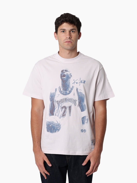 MNA-G46 (Mitchell & ness in the moment tee timberwolves garnett orchid tint) 92593043