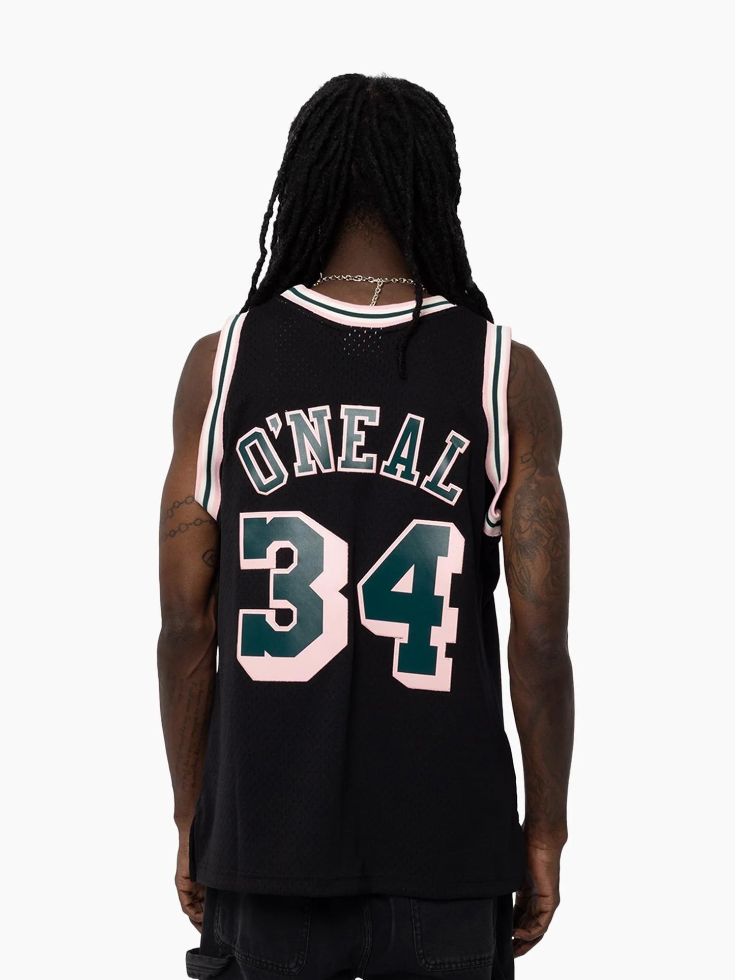 MNA-J49 (Mitchell & ness swingman jersey deep emerald lakers shaq o'neil black) 122598260