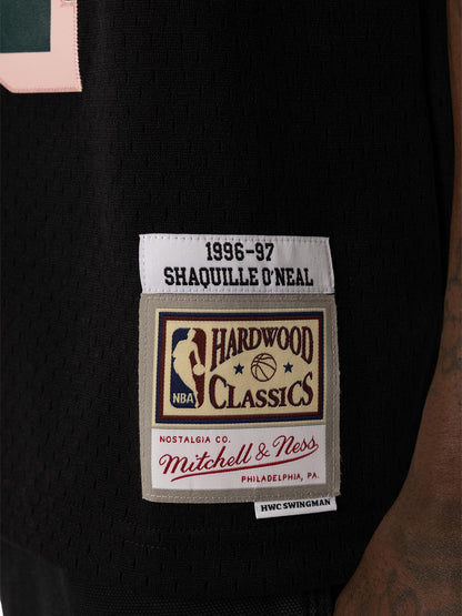 MNA-J49 (Mitchell & ness swingman jersey deep emerald lakers shaq o'neil black) 122598260