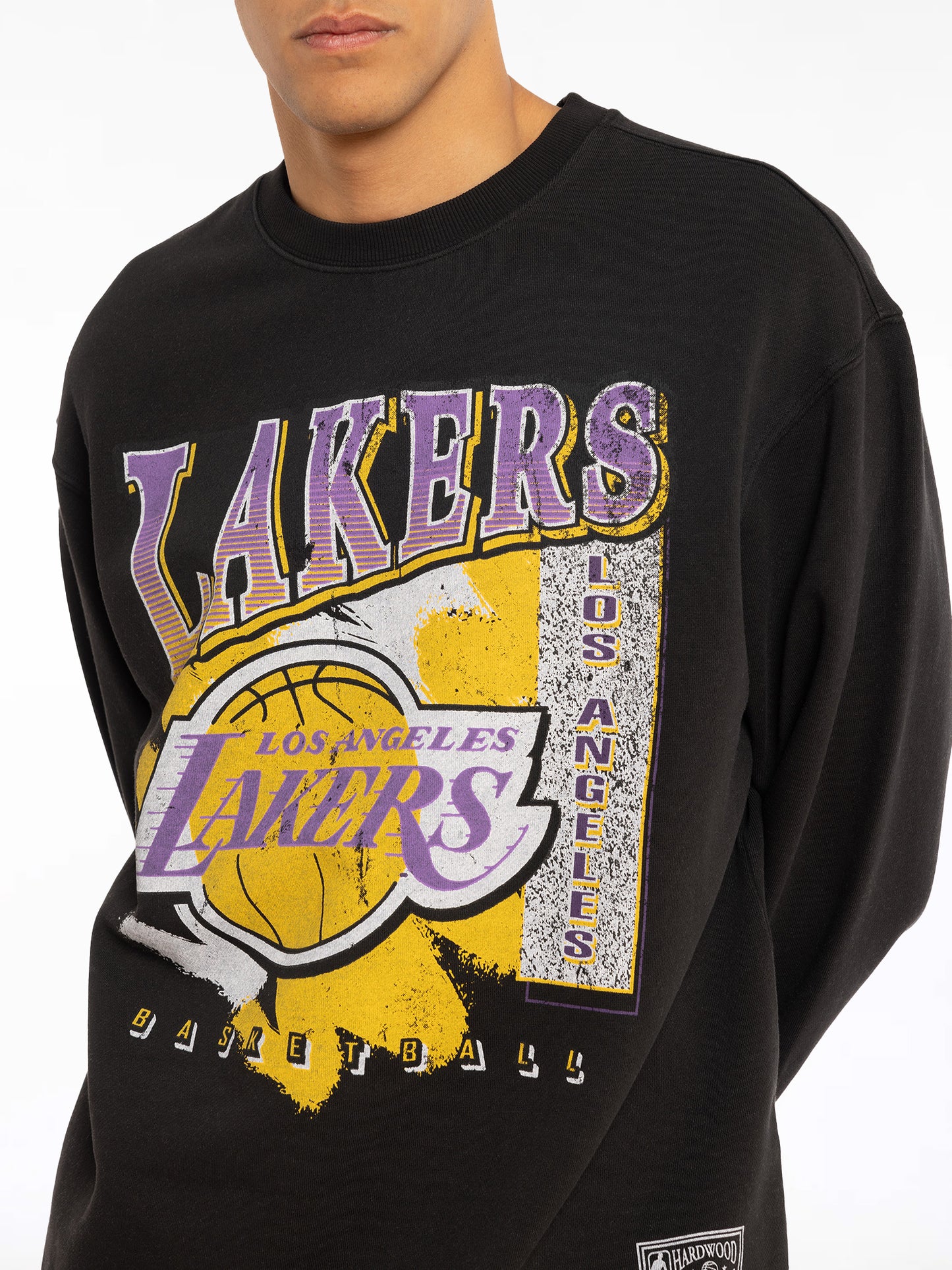 MNA-P26 (Mitchell and ness paintbrush crew lakers faded black) 42396087