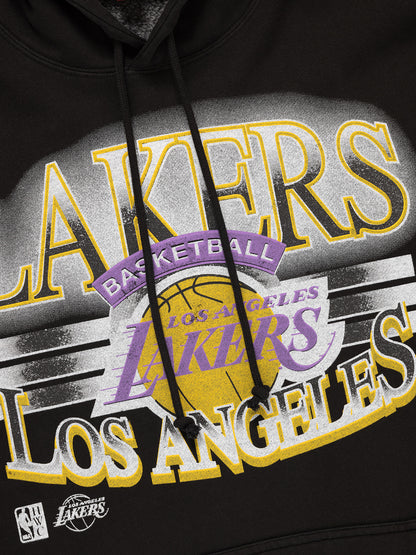 MNA-Q26 (Mitchell and ness glow arch hoodie lakers faded black) 42396521