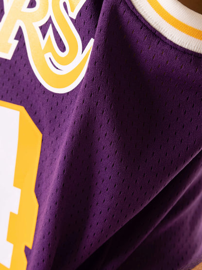 MNA-B47 (Mitchell & ness Shaquille O'Neal 1996-97 L.A Lakers Road Swingman Jersey purple) 92598260