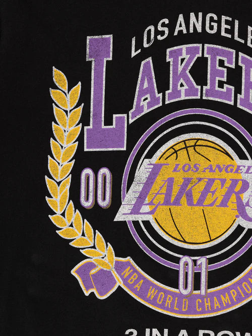 MNA-E32 (Mitchell and ness arch tee lakers faded black) 112393477