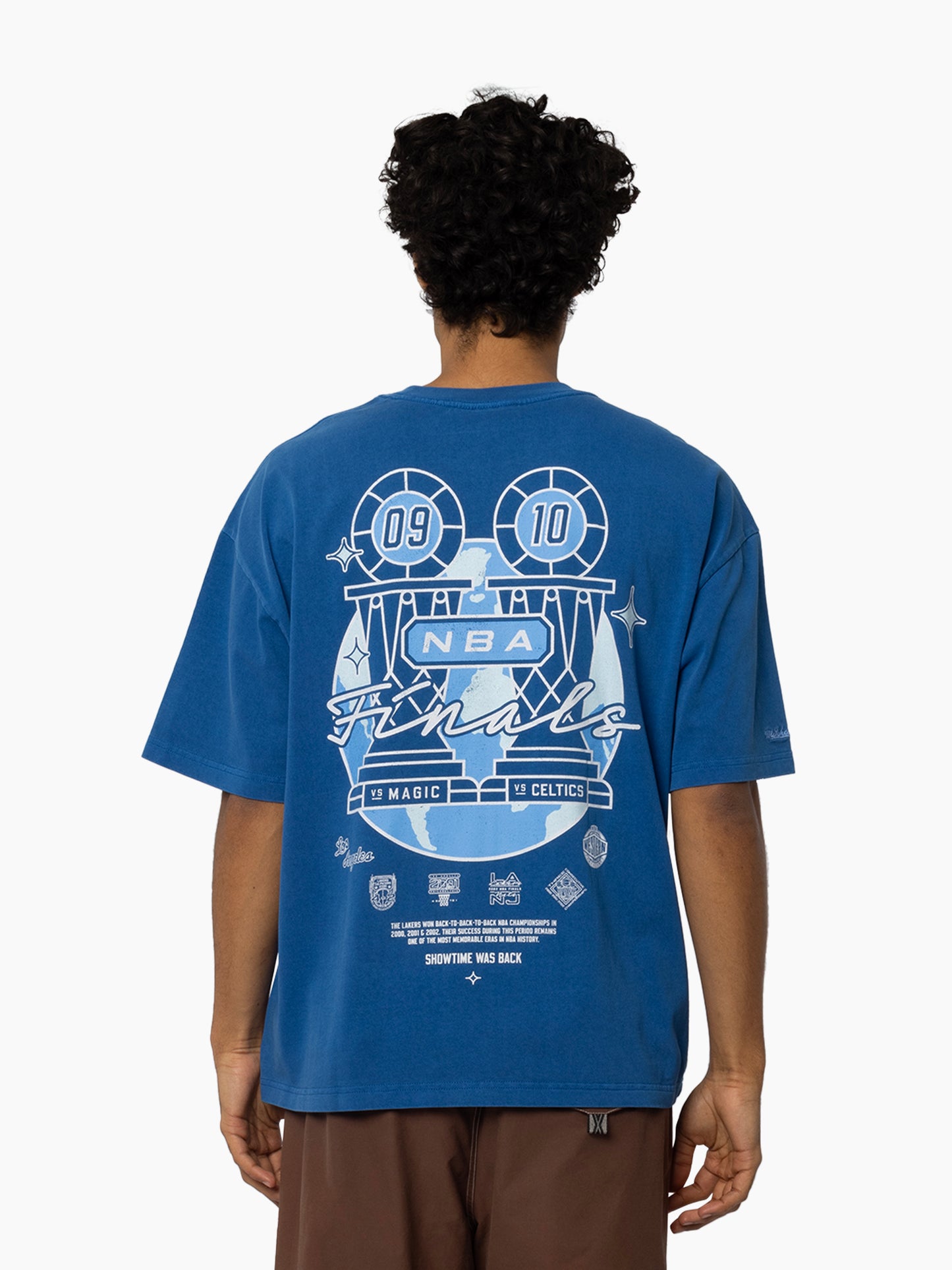 MNA-F45 (Mitchell & ness showtime was back tee lakers classic blue) 72593478