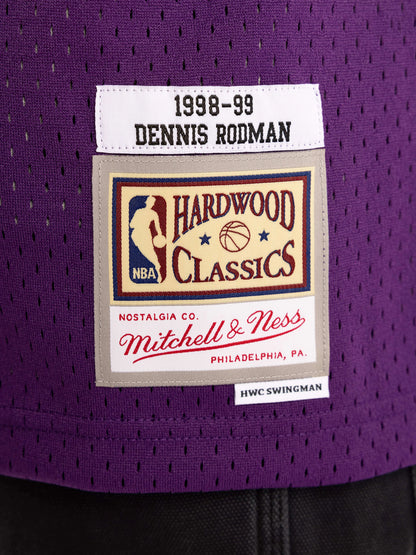 MNA-C47 (Mitchell & ness Dennis Rodman 1998-99 L.A Lakers Home Swingman Jersey purple) 92598260