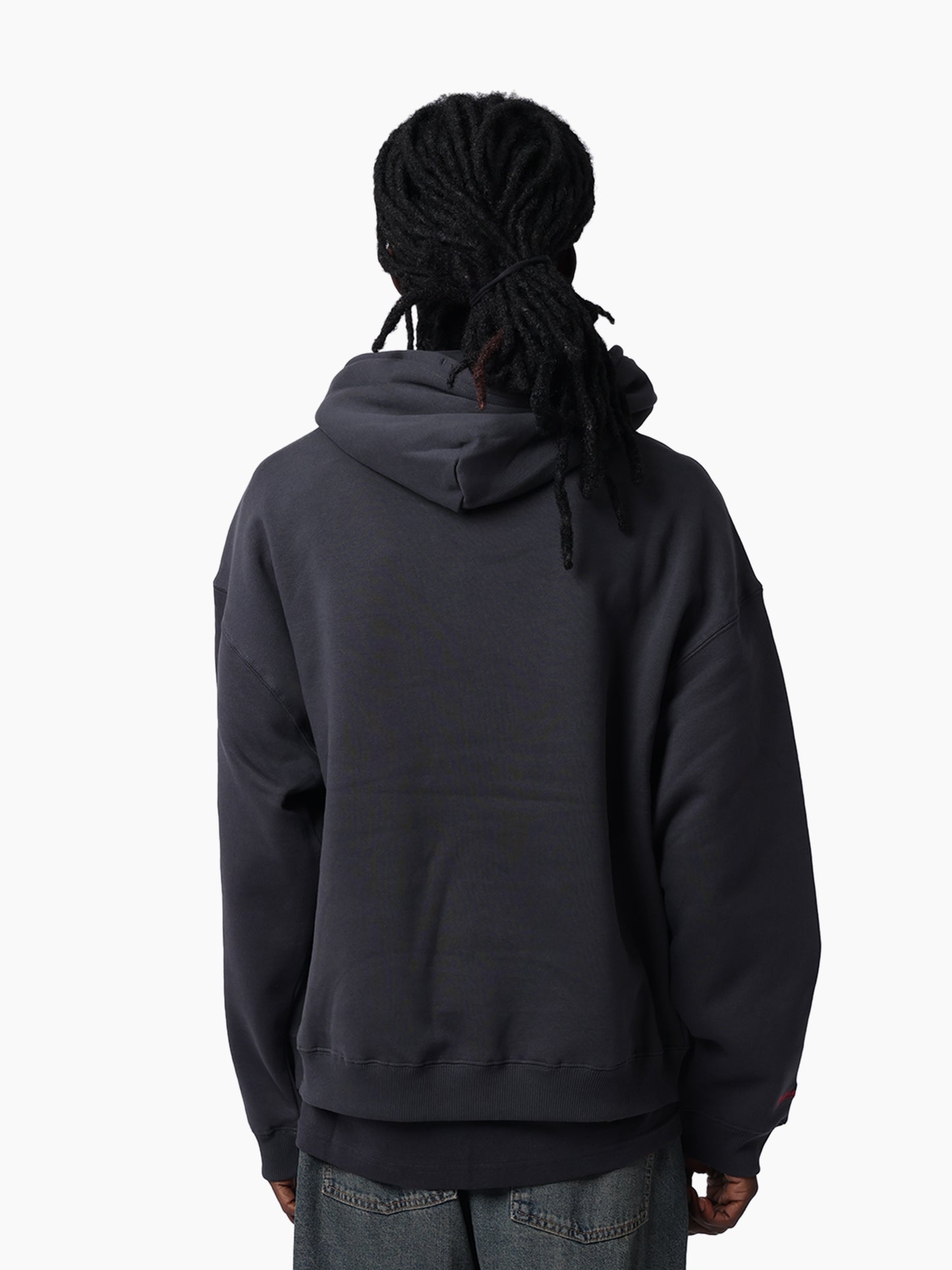 MNA-P50 (Mitchell & ness heat seeker hoodie lakers washed black) 32696363