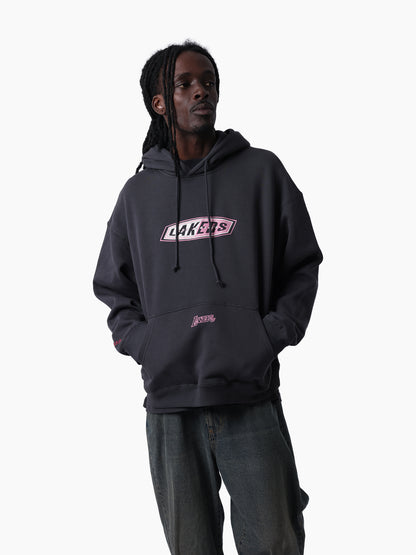 MNA-P50 (Mitchell & ness heat seeker hoodie lakers washed black) 32696363