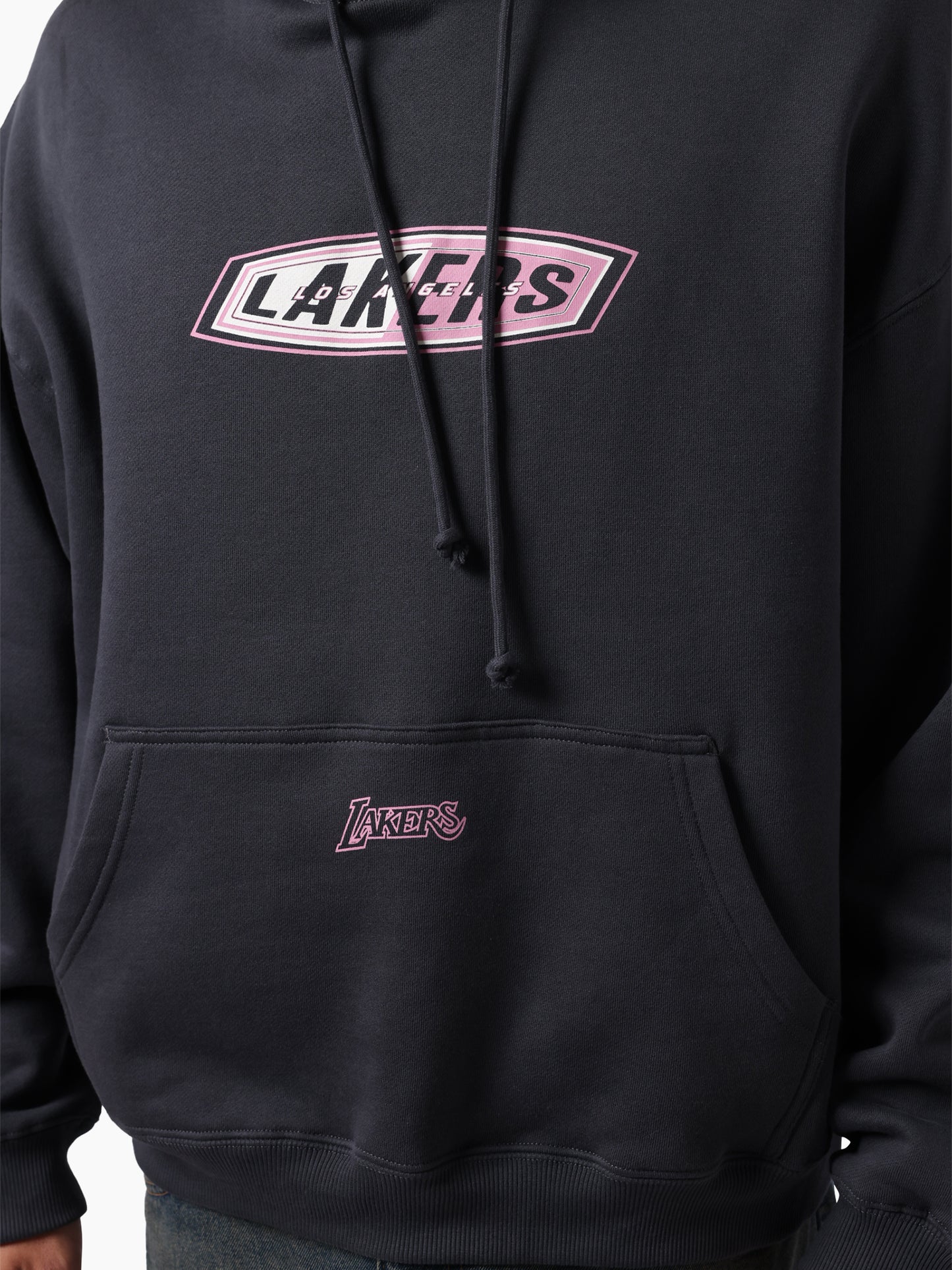 MNA-P50 (Mitchell & ness heat seeker hoodie lakers washed black) 32696363