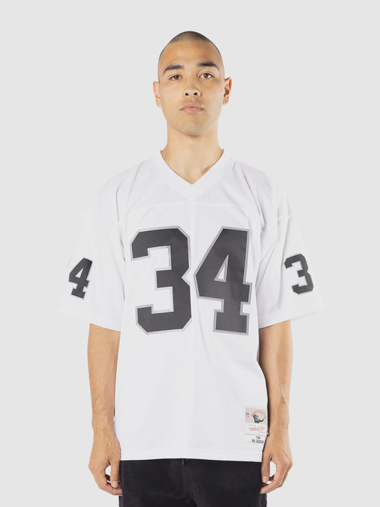 MNA-D47 (Mitchell & ness Bo Jackson 1988 Los Angeles Raiders Road Legacy Jersey white) 925910869