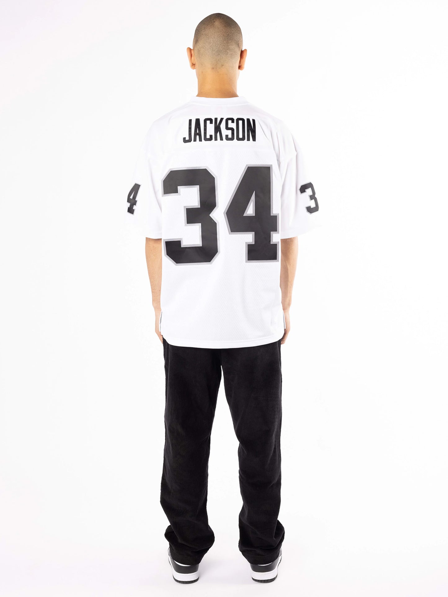 MNA-D47 (Mitchell & ness Bo Jackson 1988 Los Angeles Raiders Road Legacy Jersey white) 925910869