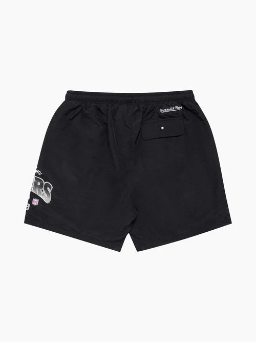 MNA-W33 (Mitchell and ness big hit nylon shorts raiders black) 112394347