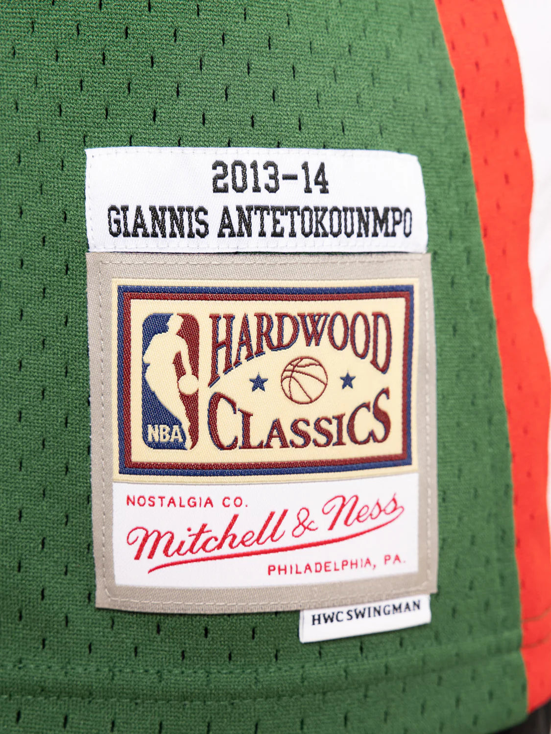 MNA-W28 (Mitchell and ness swingman jersey #34 bucks giants 13-14 road dark green) 62398260 MITCHELL AND NESS