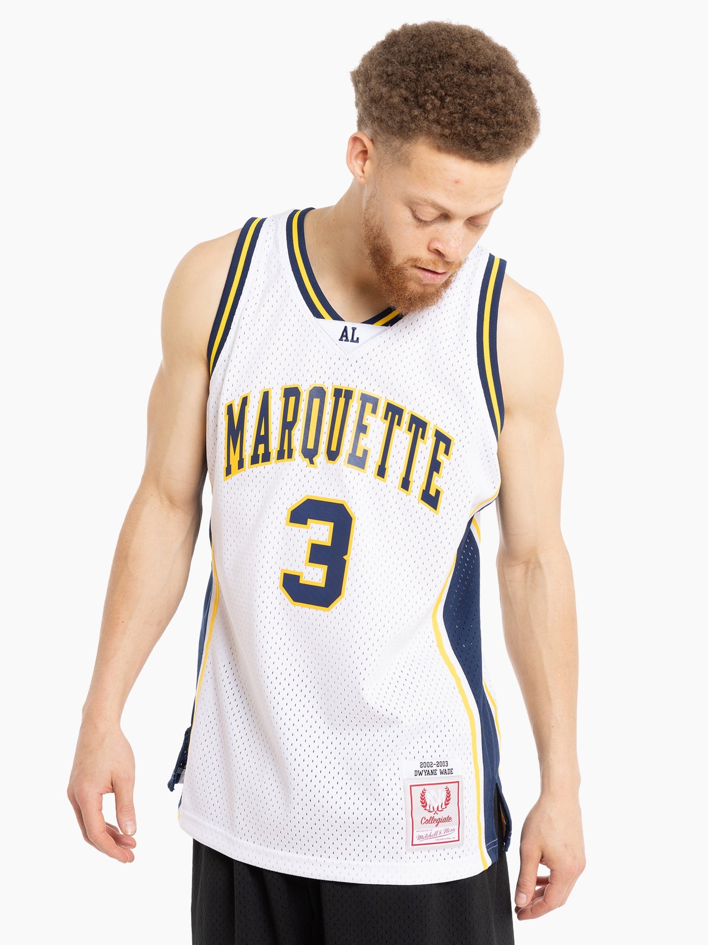 MNA-H40 (Mitchell & ness swingman jersey marq dwd 02-03 home white) 122498695