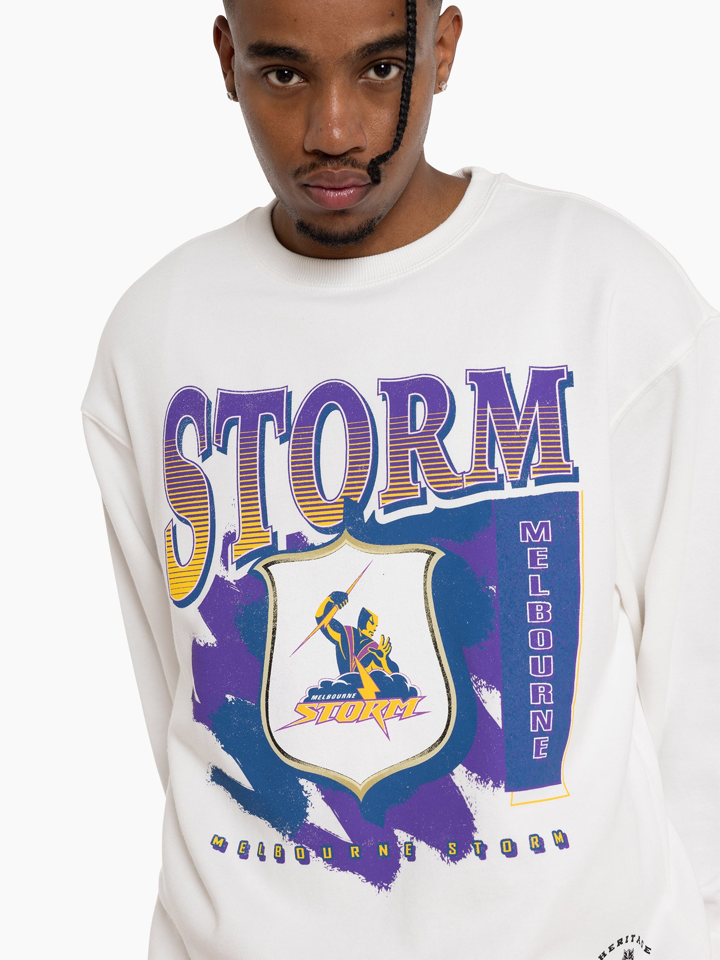 MNA-E37 (Mitchell and ness brush off crew storm vinatge white) 72495217