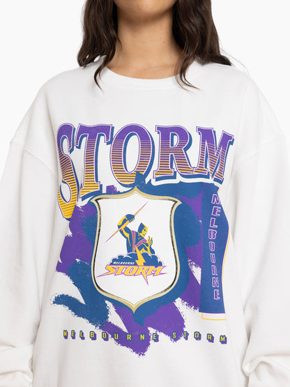 MNA-E37 (Mitchell and ness brush off crew storm vinatge white) 72495217