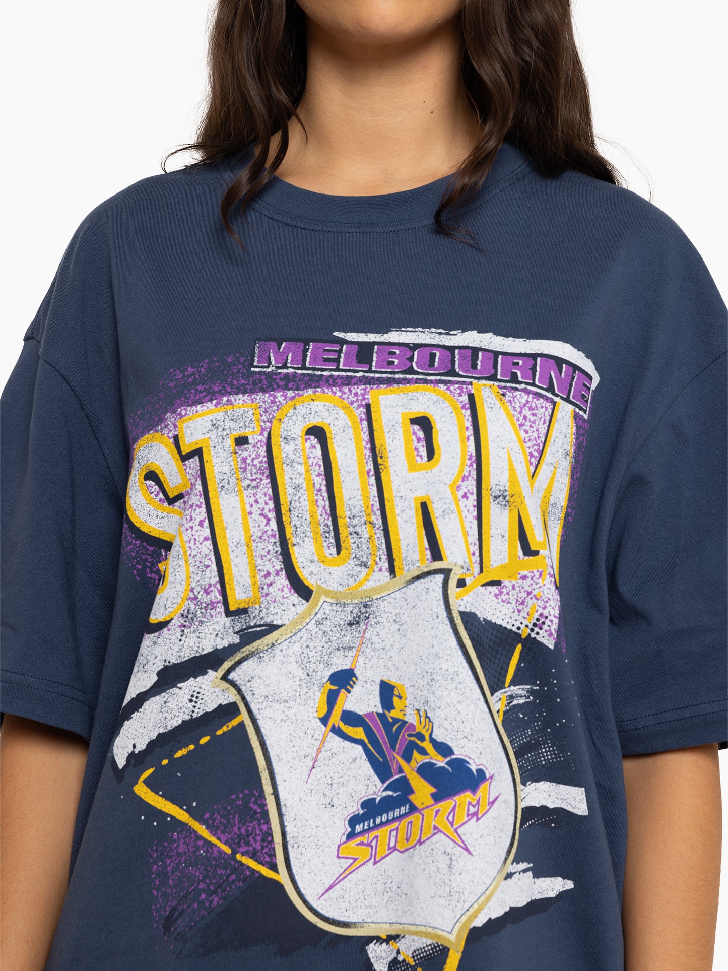 MNA-O36 (Mitchell and ness abstract tee melbourne storm navy) 72493043