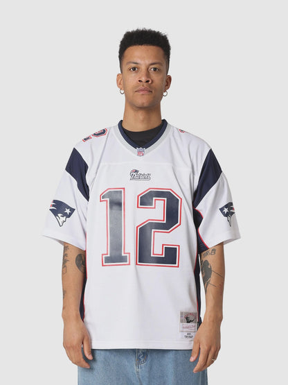 MNA-E47 (Mitchell & ness Tom Brady 2000 New England Patriots Legacy Jersey #12 white) 925910369