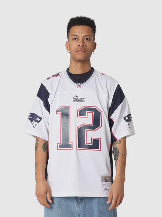 MNA-E47 (Mitchell & ness Tom Brady 2000 New England Patriots Legacy Jersey #12 white) 925910369