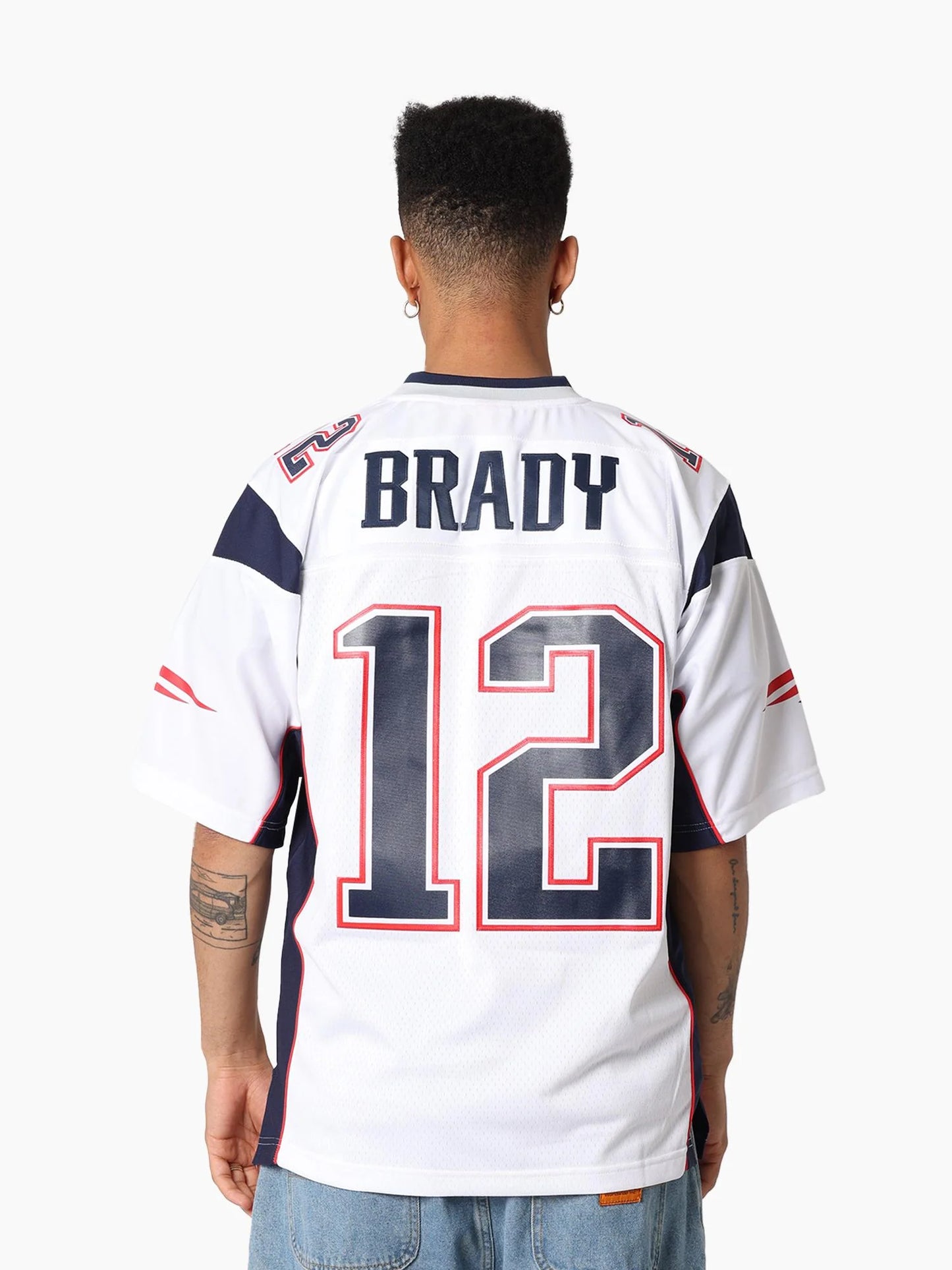 MNA-E47 (Mitchell & ness Tom Brady 2000 New England Patriots Legacy Jersey #12 white) 925910369