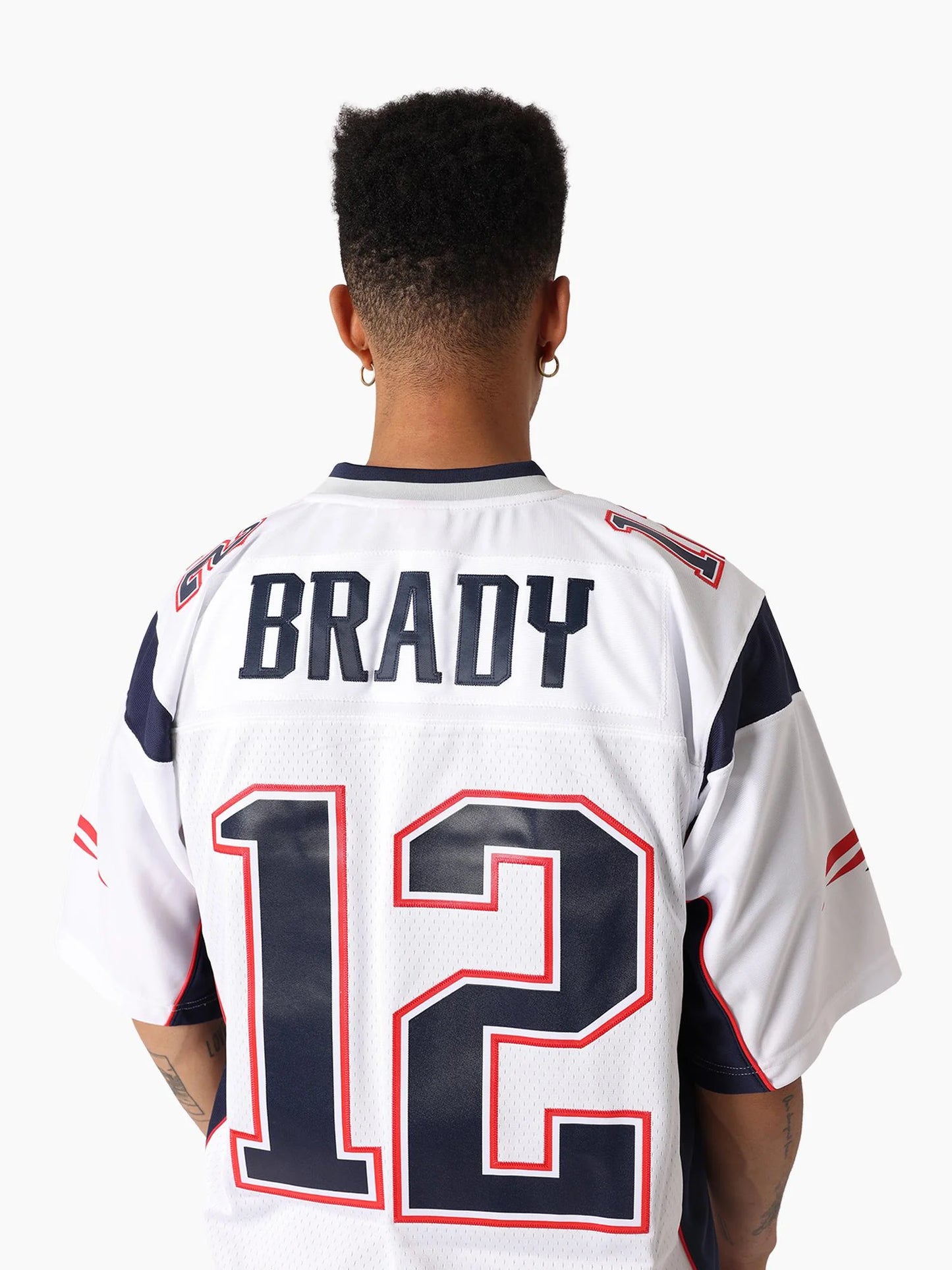 MNA-E47 (Mitchell & ness Tom Brady 2000 New England Patriots Legacy Jersey #12 white) 925910369