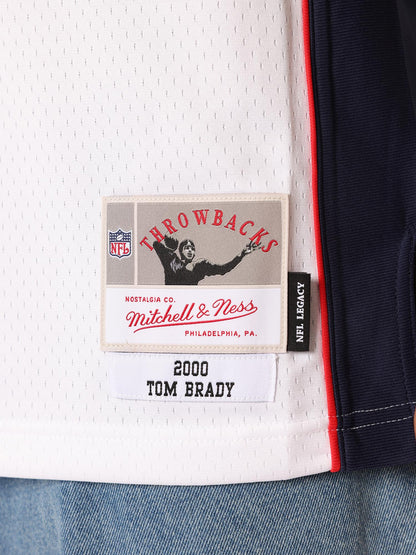 MNA-E47 (Mitchell & ness Tom Brady 2000 New England Patriots Legacy Jersey #12 white) 925910369