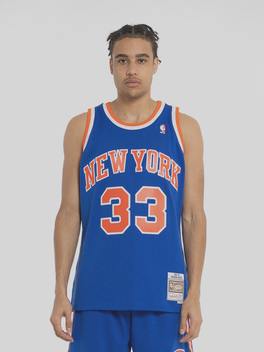 MNA-S40 (Mitchell & ness swinman jersey knicks ewing 91-92 road navy) 12598260