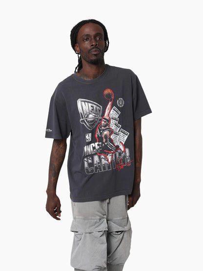 MNA-D49 (Mitchell & ness vince tee brooklyn nets carter washed black) 112593043