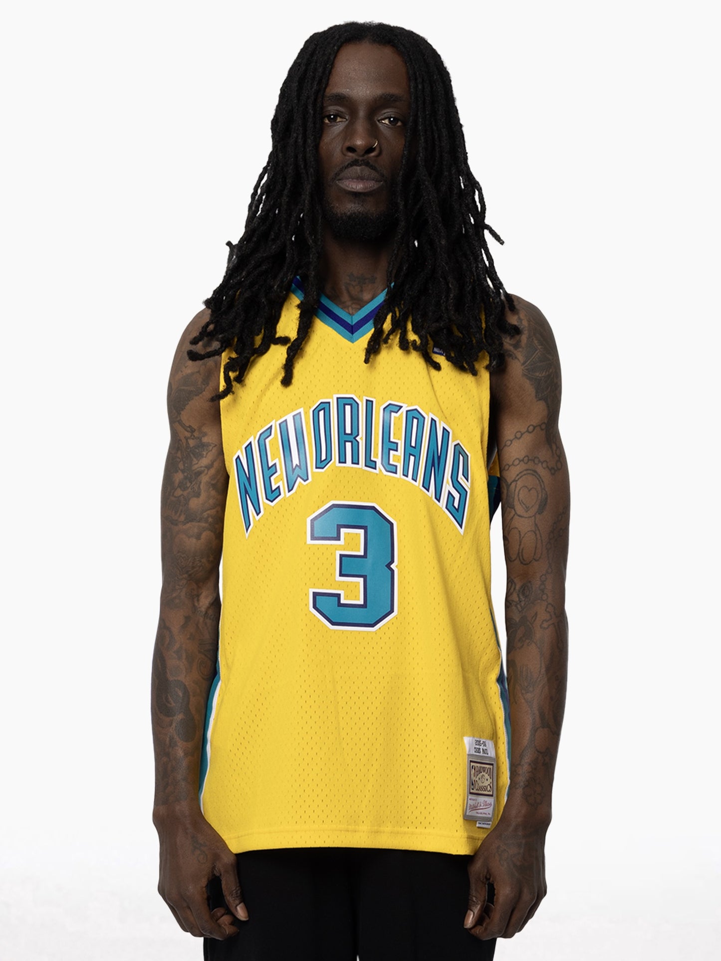 MNA-A45 (Mitchell & ness swingman jersey 2005 hornets chris paul athletic gold) 72598260