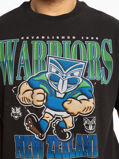 MNA-M38 (Mitchell & ness mascot character tee nz warriors faded black) 102493043