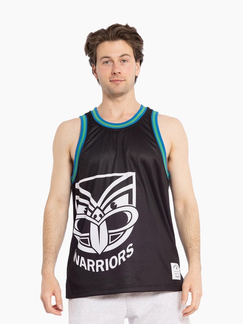 MNA-N38 (Mitchell & ness big face mesh tank nz warriors black) 102494782