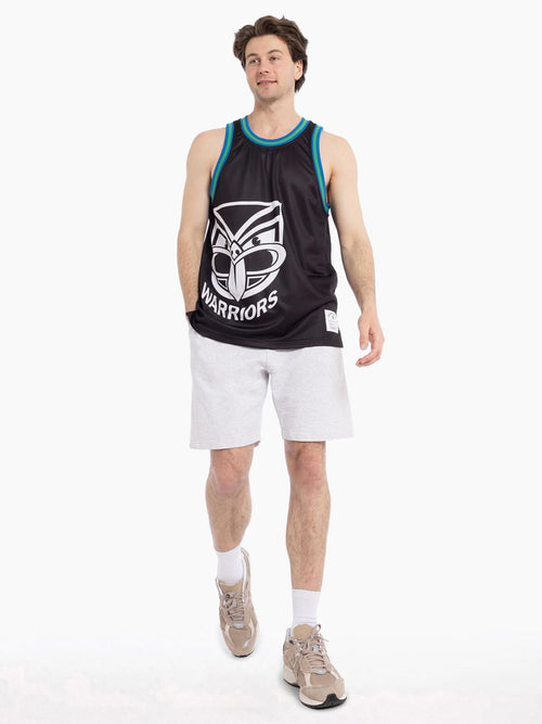 MNA-N38 (Mitchell & ness big face mesh tank nz warriors black) 102494782