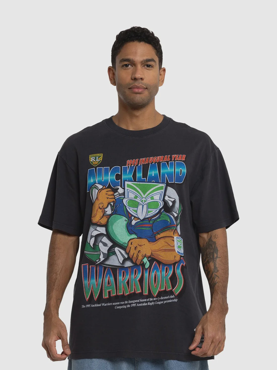 MNA-C38 (Mitchell & ness nz warriors ball busting tee overdyed black) 92493477