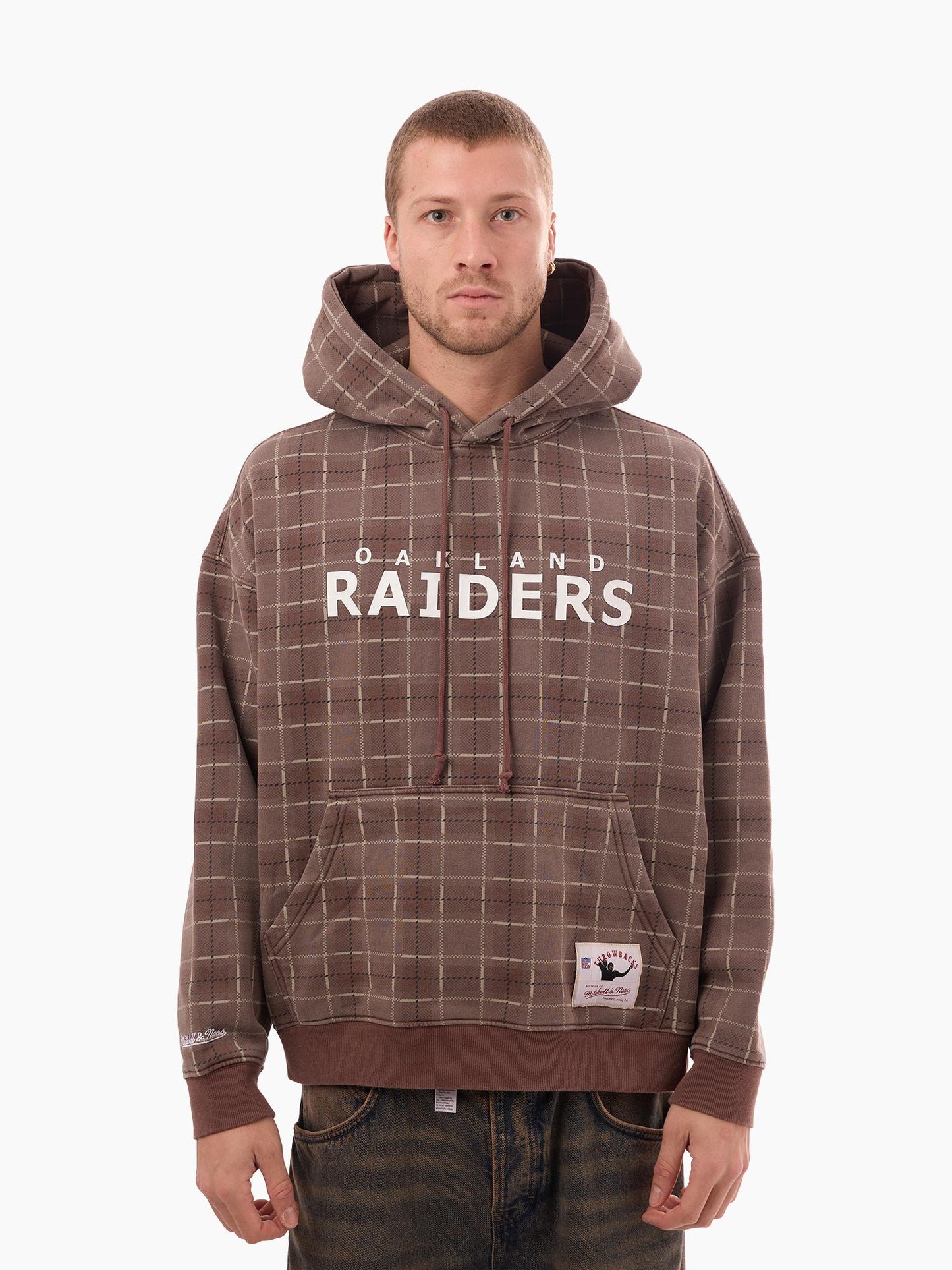 MNA-L51 (Mitchell & ness box fit hoodie raiders chocolate) 52698260
