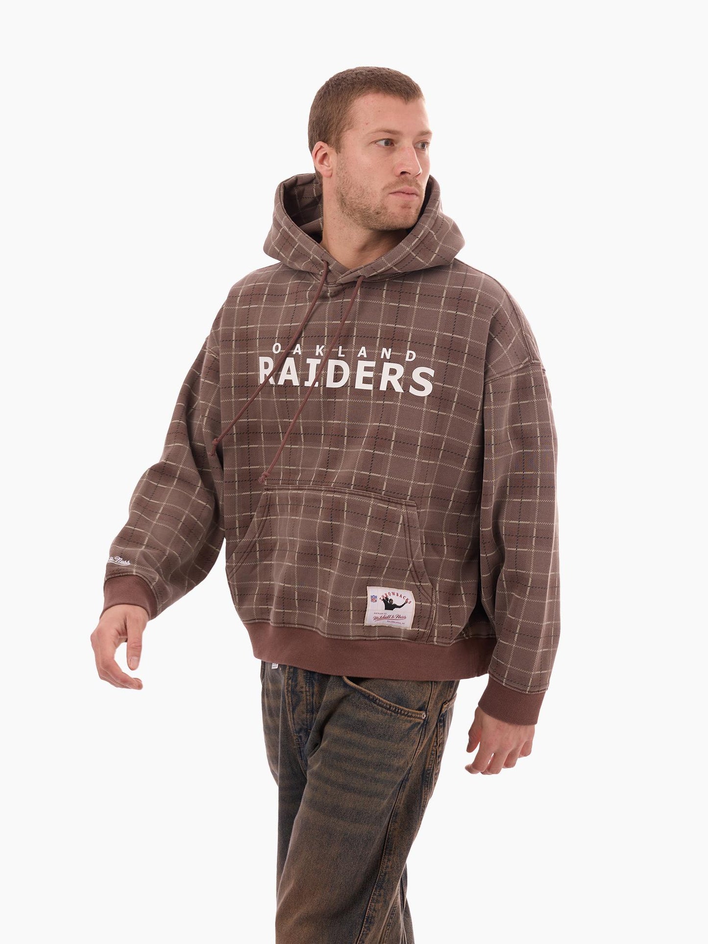 MNA-L51 (Mitchell & ness box fit hoodie raiders chocolate) 52698260
