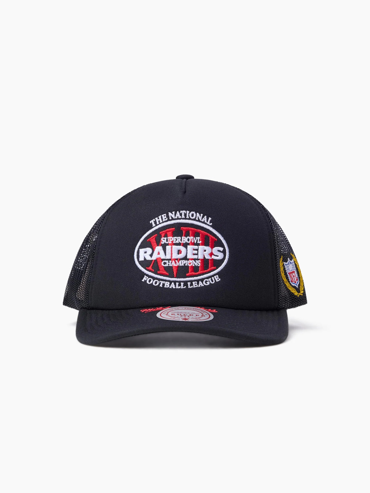 MNA-P52 (Mitchell & ness oakland raiders superbowl champions trucker washed black) 72692608