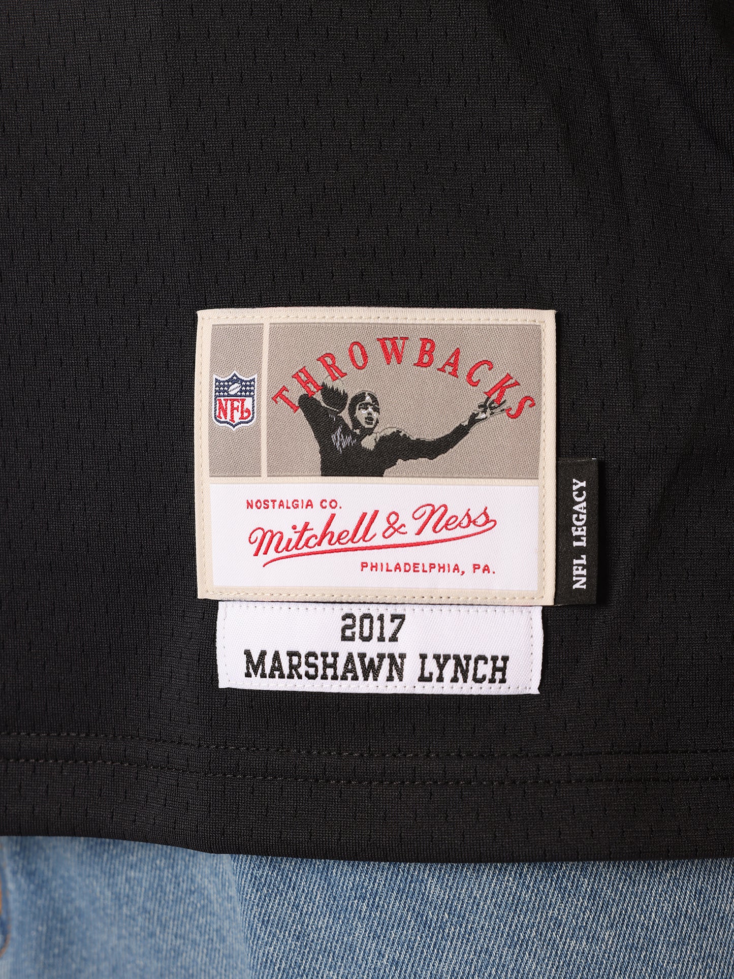 MNA-G47 (Mitchell & ness legacy jersey 2017 raiders marshawn lynch black) 925910869