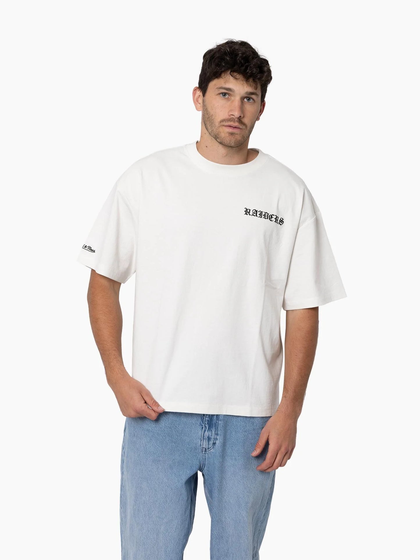 MNA-T46 (Mitchell and ness raider nation tee vintage white) 92593478
