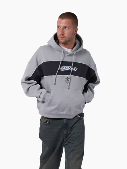 MNA-Q50 (Mitchell & ness heat seeker panel hoodie raiders powder grey/faded slate) 32697727