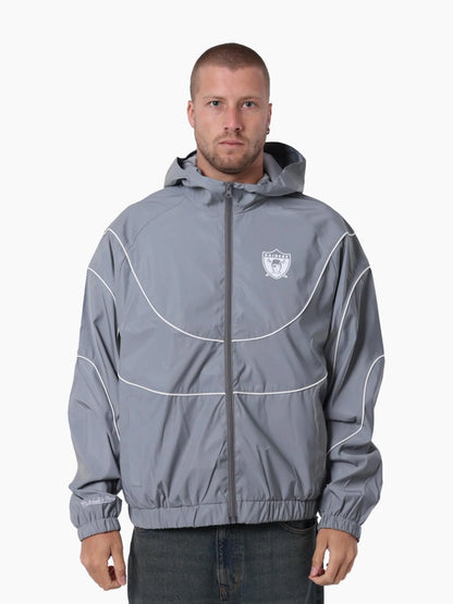 MNA-T50 (Mitchell & ness nylon tracksuit jacket oakland raiders grey) 42698636