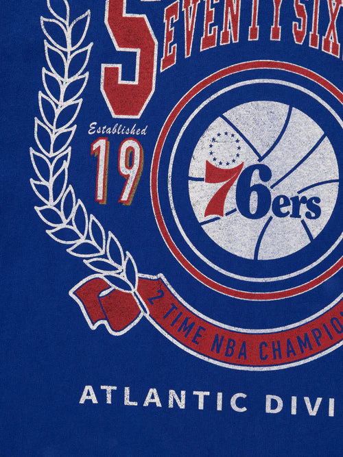 MNA-F32 (Mitchell and ness arch tee 76ers faded blue) 112393477