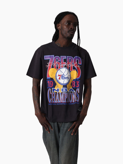 MNA-W49 (Mitchell & ness chasing dreams tee 76ers washed black) 122592591