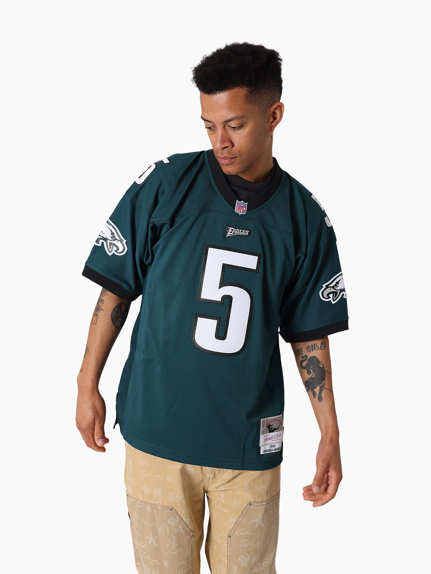 MNA-H47 (Mitchell & ness dark jersey 1999 eagles donovan mc nabb jade green) 925910869