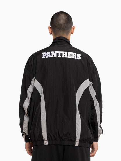 MNA-F37 (Mitchell and ness mens retro track jacket panthers black/grey) 72496956