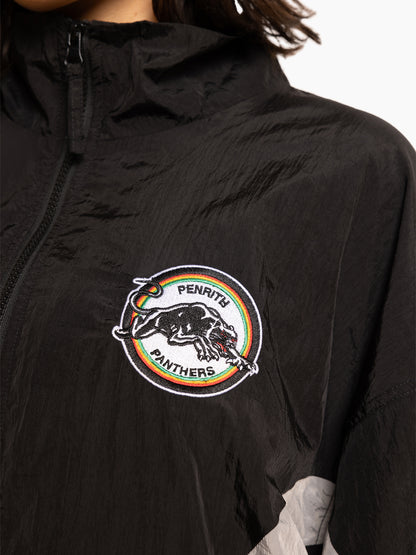 MNA-F37 (Mitchell and ness mens retro track jacket panthers black/grey) 72496956