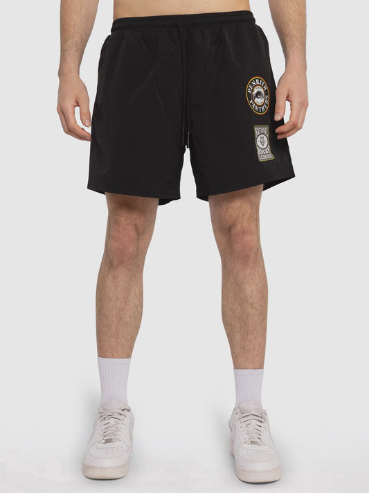 MNA-R38 (Mitchell & ness badge nylon short penrith panthers black) 102493913