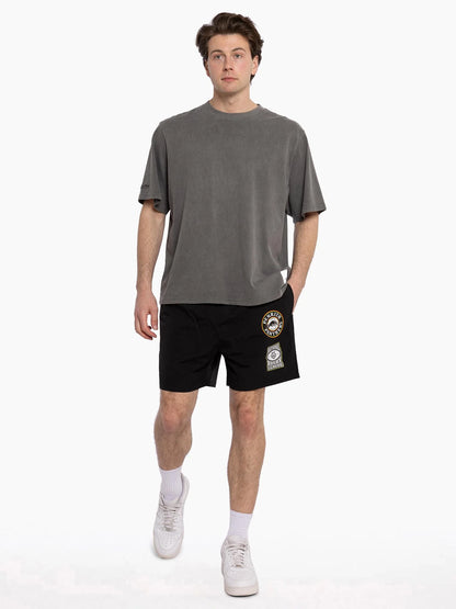 MNA-R38 (Mitchell & ness badge nylon short penrith panthers black) 102493913