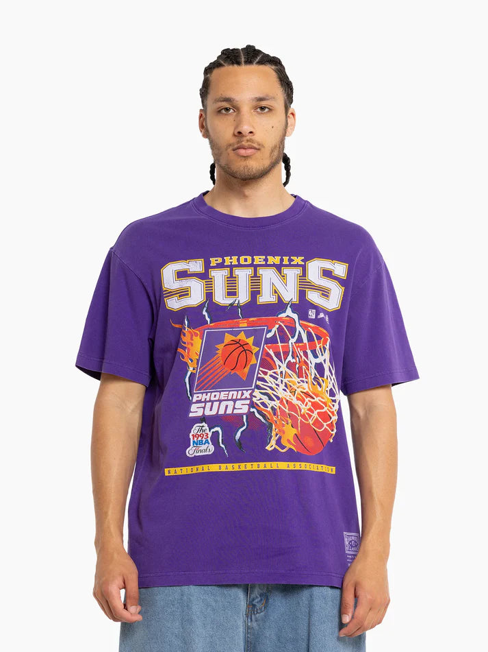 MNA-E35 (Mitchell and ness lightning hoop tee suns regal purple) 22493478